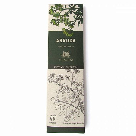 Incenso Defumador Natural, Nirvana - Arruda: Contra Inveja