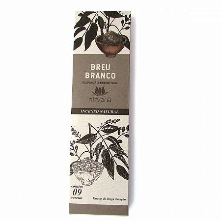 Incenso Defumador Natural, Nirvana - Breu Branco: Elevação Espiritual