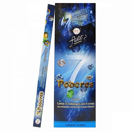 Incenso Flute Tradicional - 7 Poderes: Vence Tudo