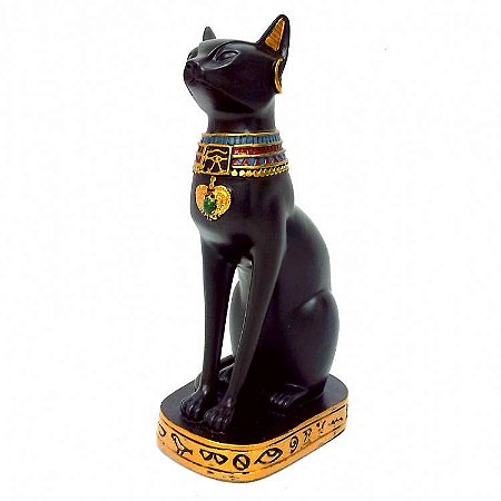 Estátua Gato Bastet  G 30 cm