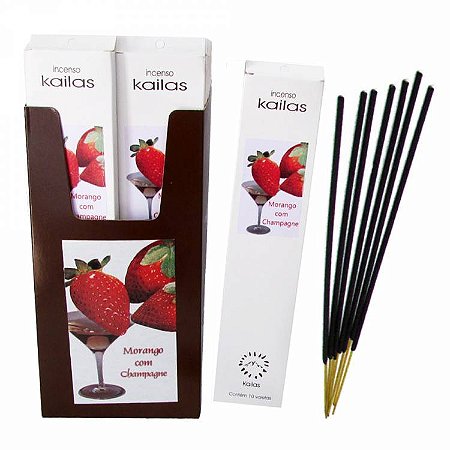 Incenso Kailas - Morango com Champagne