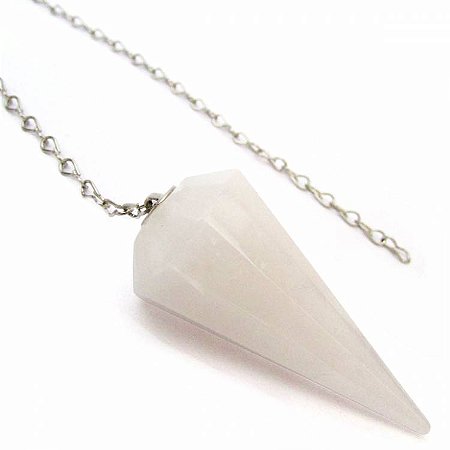 Pêndulos de Cristais Naturais - Quartzo Branco