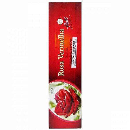 Incenso Flute de Jardim Gigante 49cm - Rosa Vermelha: Afrodisíaco e Paixão