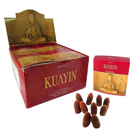 Incenso Goloka Cone Cascata - Kuayin: Energia de Limpeza e Proteção Espiritual