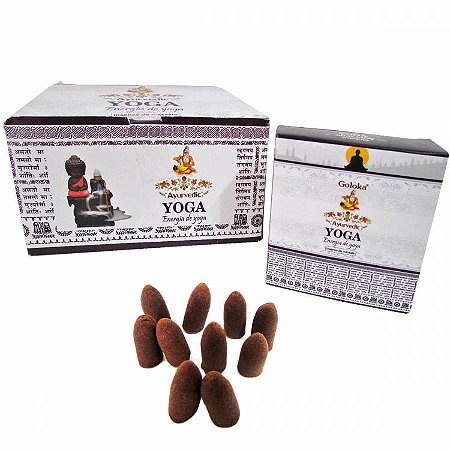 Incenso Goloka Cone Cascata - Yoga: Energia de Yoga