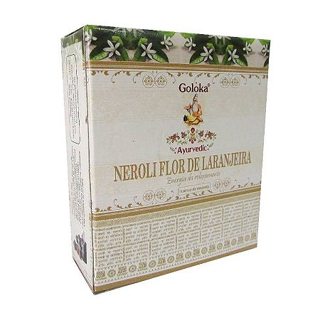 Incenso Goloka Cone Cascata - Neroli Flor de Laranjeira: Energia do Relaxamento