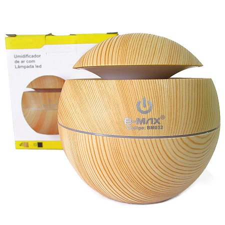 Umidificador e Difusor de Aromas com Led USB BM032 130ml - Marfim