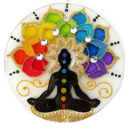 Mandala Yoga com 7 Chakras - M 14cm