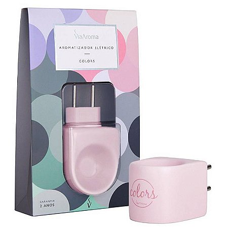 Aromatizador Elétrico Via Aroma Colors Bivolt - Rosa