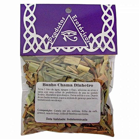 Banho de Ervas Naturais - Chama Dinheiro