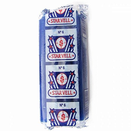 Vela Palito Tradicional Nº6 14cm (Pacote com 8) - Azul