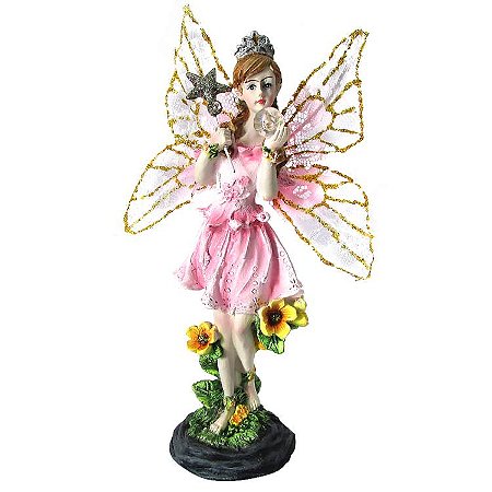 Fada Bolha de Sabão 19cm - Rosa