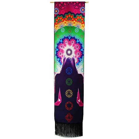 Ornamento de Parede Pergaminho 7 Chakras 140cm