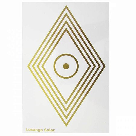 Placa Radiônica - Losango Solar - 14cm x 9,5cm