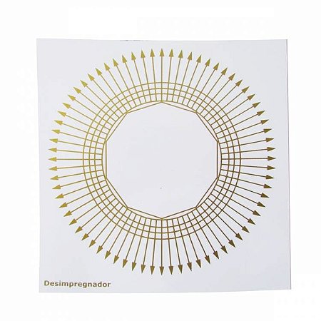 Placa Radiônica - Desimpregnador - 14cm x 13,5cm