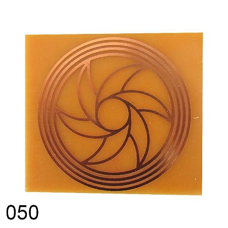 Gráfico Triturador I para Radiestesia, em Fenolite com Cobre 050 - 7cm