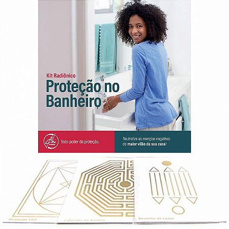 Kit de Placas Radiônicas para Proteção no Banheiro