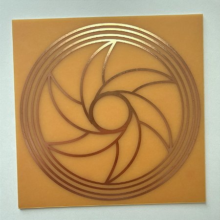 Gráfico Triturador I, em Fenolite com Cobre 050 - 14cm
