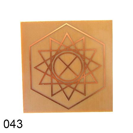 Gráfico Programador Físico Estrela Dupla, em Fenolite com Cobre 043 - 7cm