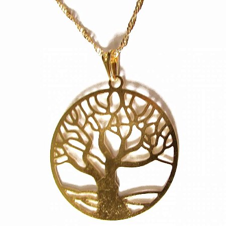 Colar Gargantilha Árvore da Vida - Dourado