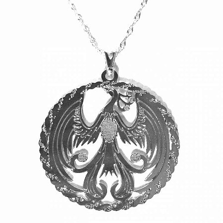 Colar Gargantilha Fênix 3cm - Prateado