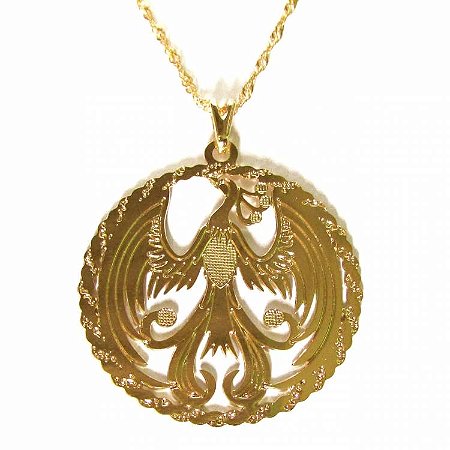 Colar Gargantilha Fênix 3cm - Dourado