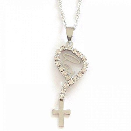Colar Gargantilha Madona com Strass 1,3cm - Prateado