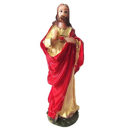 Estátua Mini Sagrado Coração de Jesus 8cm