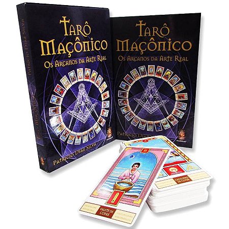 Tarô Maçônico; Os Arcanos da Arte Real, Livro + Tarot com 78 cartas - Editora Madras