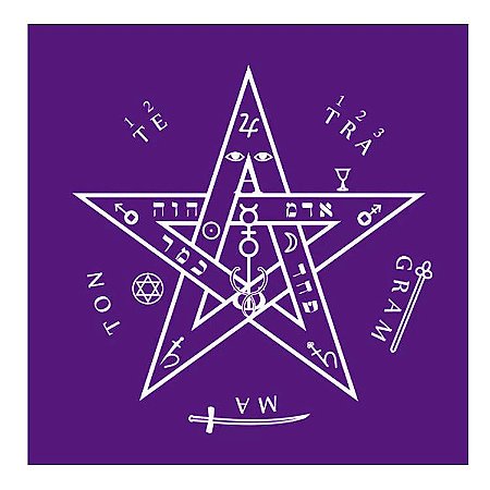 Toalha Tetragrammaton Roxa 70cm