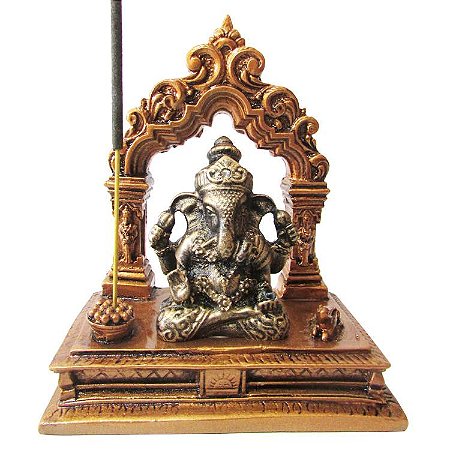 Altar com Porta Incenso Ganesha no Arco 12cm