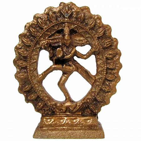 Estátua Shiva na Roda de Fogo 10cm