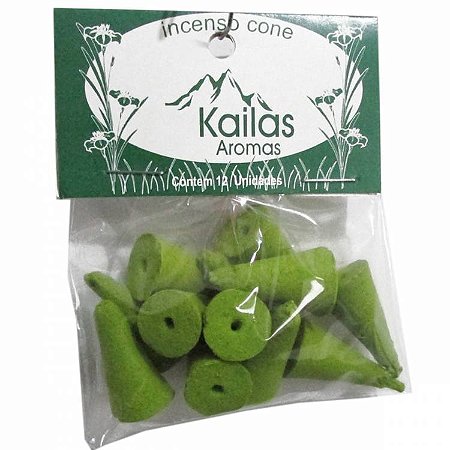 Incenso Kailas Cone Cascata - Mirra: Meditação, Oração