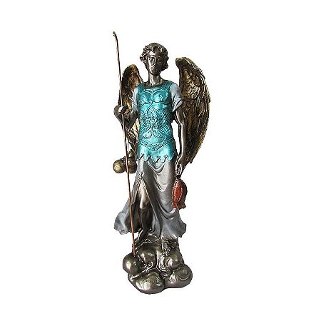 Arcanjo Rafael 30cm Anjo Da Cura - Estátua em Resina