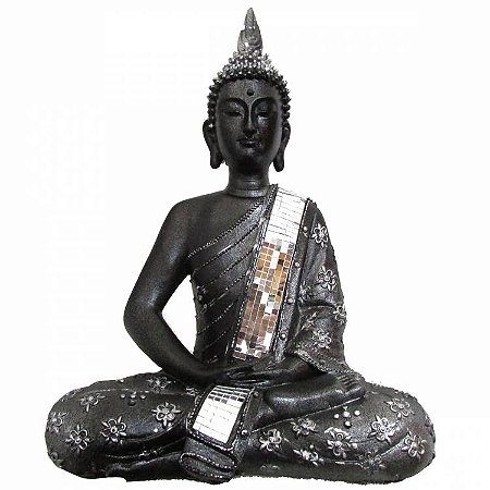 Buda Tibetano Meditação 38cm - Espelhos