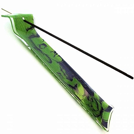 Incensário Buda Verde Canaleta - 22cm