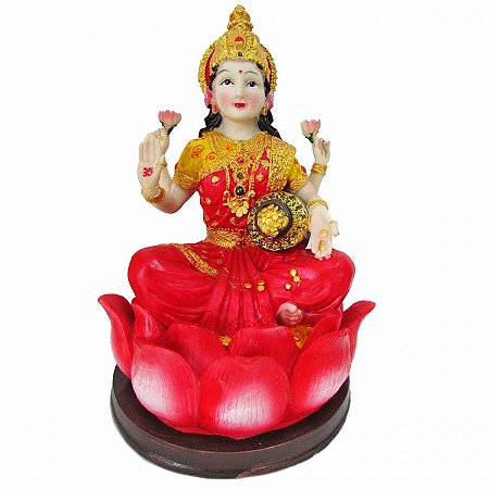 Estátua Lakshmi da Fortuna 27cm