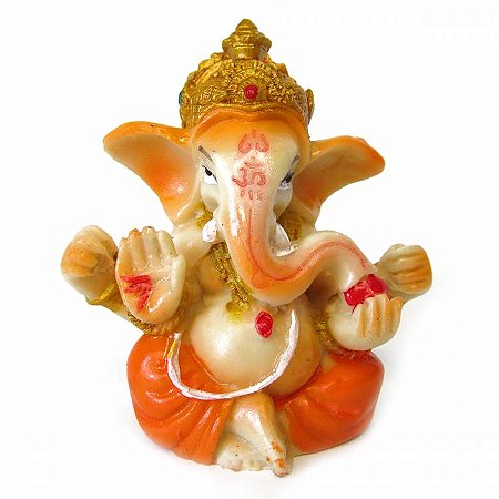 Estátua Ganesha Sentado 7cm - Color