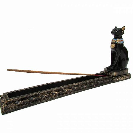 Incensário Gato Bastet 25cm