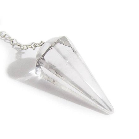 Pêndulos de Cristais Naturais - Cristal Transparente