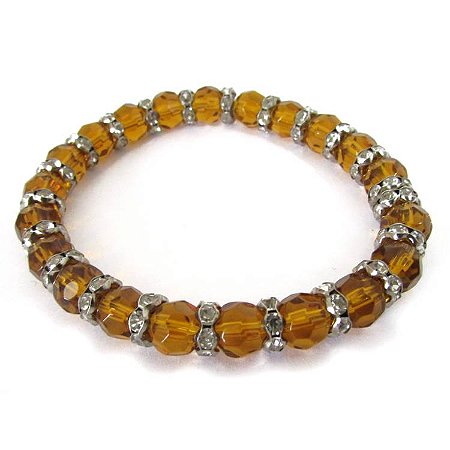 Pulseira dos Orixás 8mm - Oxum