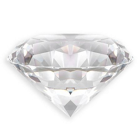 Diamante de Cristal Transparente 5cm - Unidade