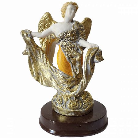 Estátua Arcanjo Raziel 14cm - Anjo resina - David Ricci