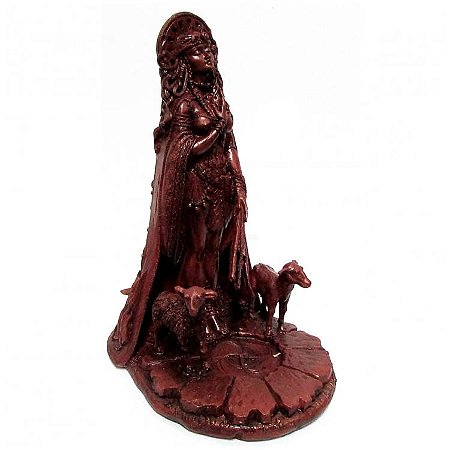 Deusa Brigith Tríplice Chama 26cm - Tradicional