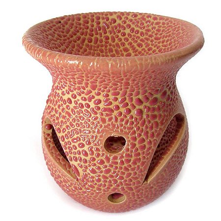 Rechaud Difusor Craquelado 8cm - Rosa