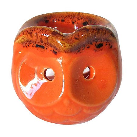 Rechaud Difusor Coruja 6,5cm - Laranja