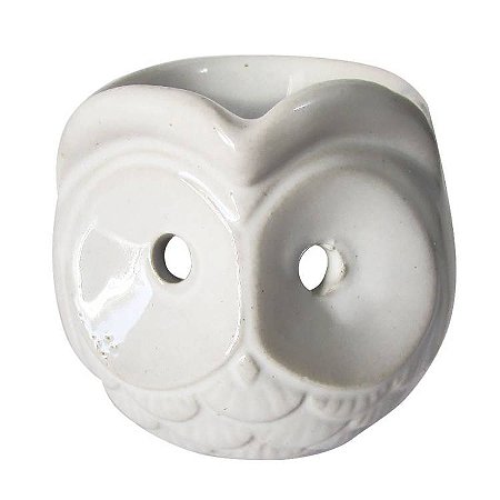Rechaud Difusor Coruja 6,5cm - Branco