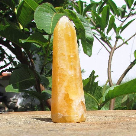 Bastão dos 7 Chakras Ponta de Cristal M - Chakra Plexo Solar