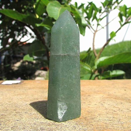 Bastão dos 7 Chakras Ponta de Cristal M - Chakra Cardíaco