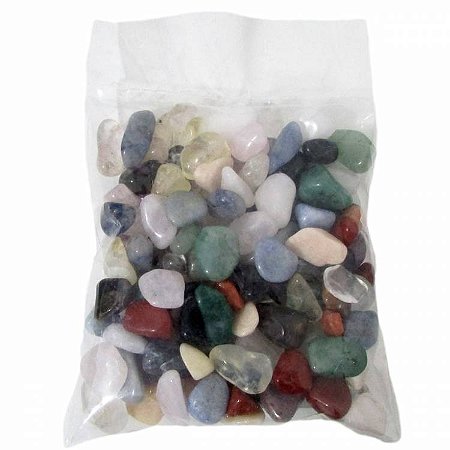 Mix de Cristais de Pedras Roladas P - Pacote com 500 Gramas
